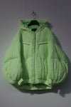 CHENPENG Pleated Puffer Jacket CP20AWJ002CPC394 Pleated Lime Green PCP1